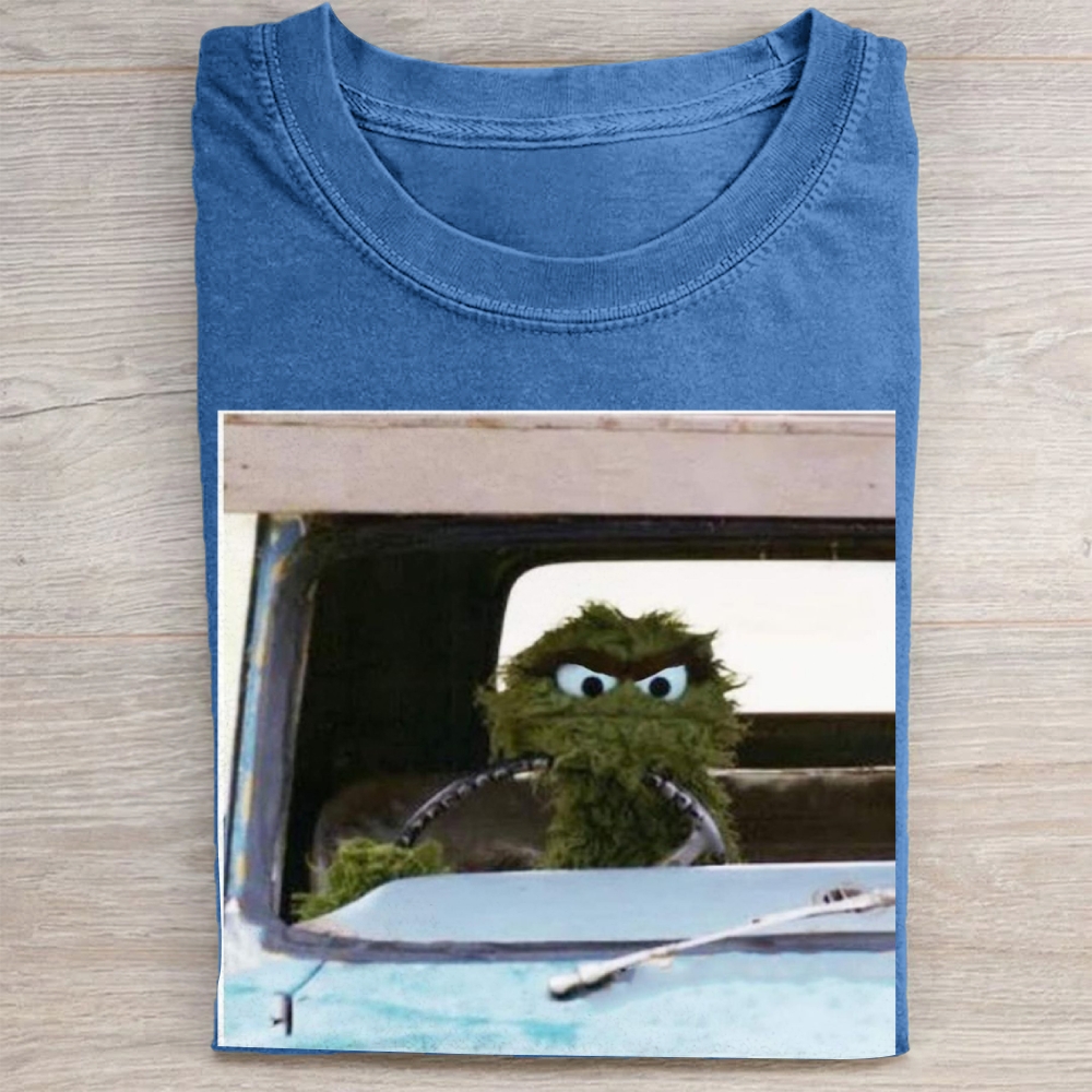 Road Rage Muppet Driver Vintage Washed Tee
