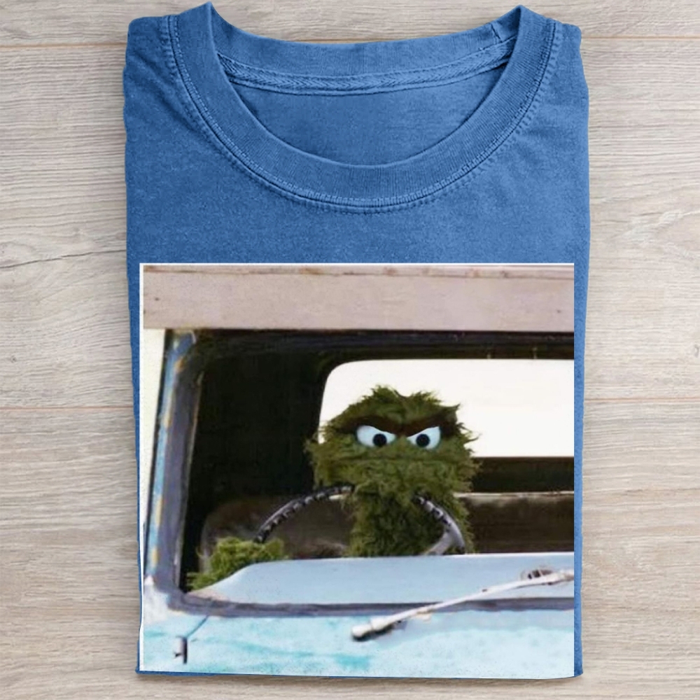 Road Rage Muppet Driver Vintage Washed Tee