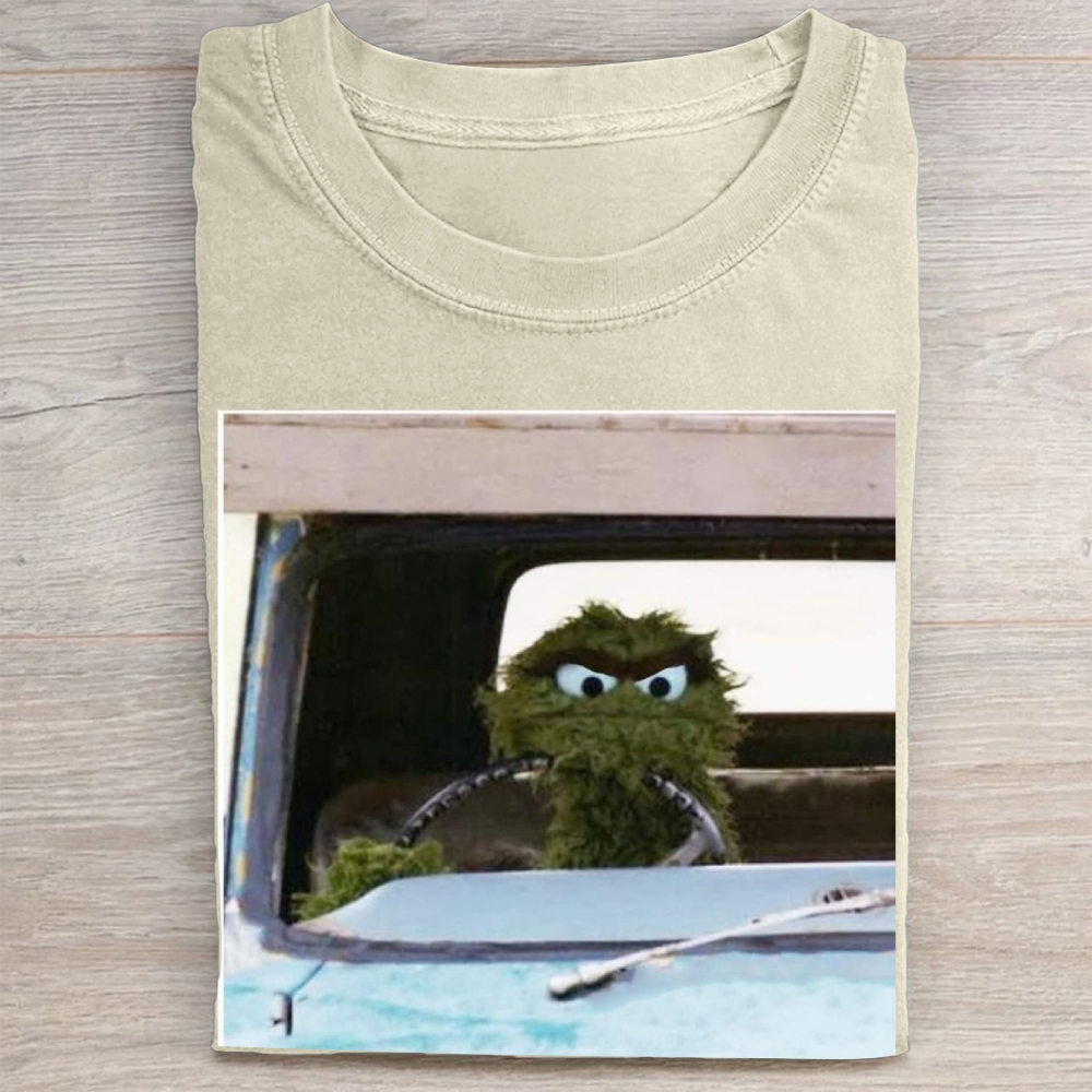 Road Rage Muppet Driver Vintage Washed Tee
