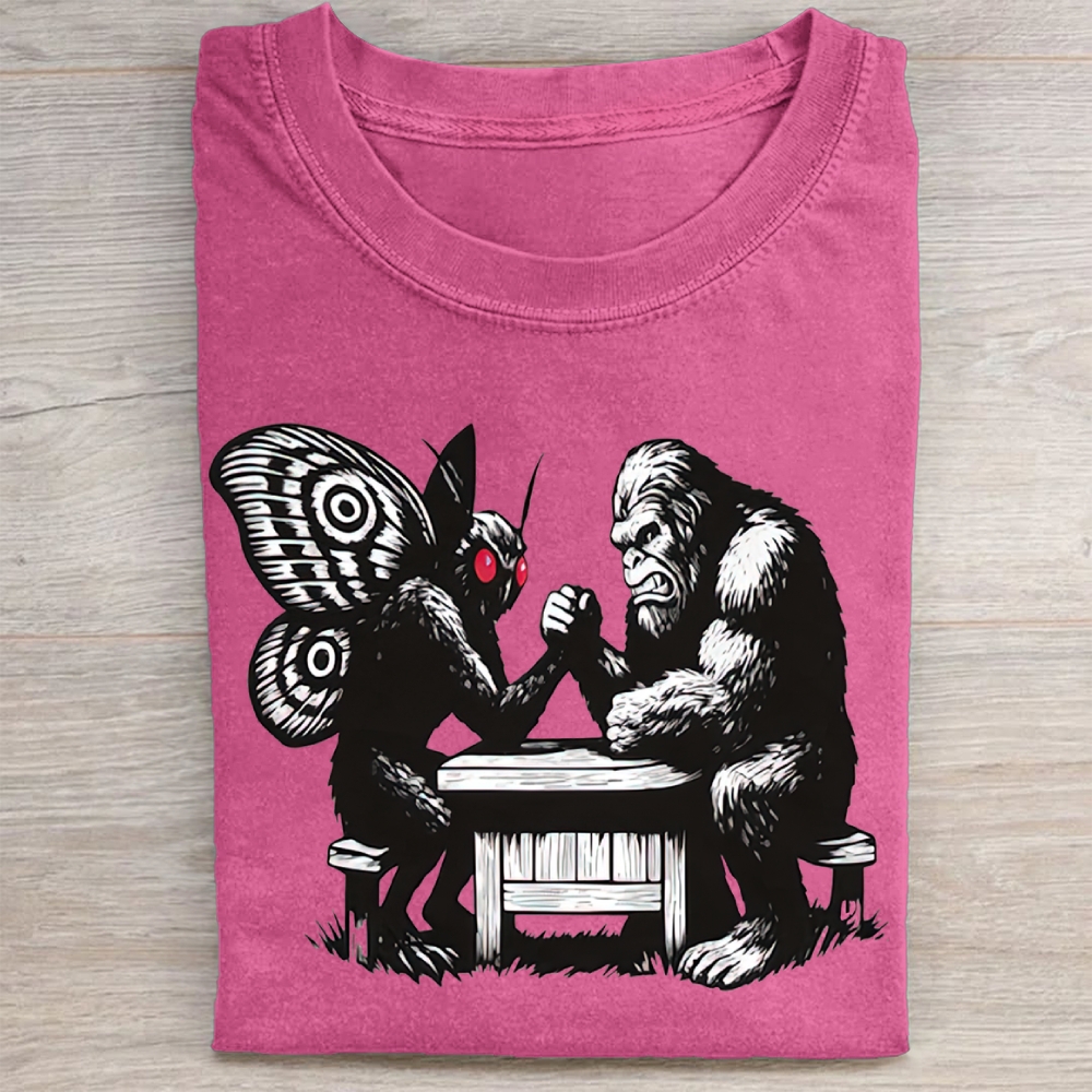 Bigfoot VS. MothmanWashed Tee 
