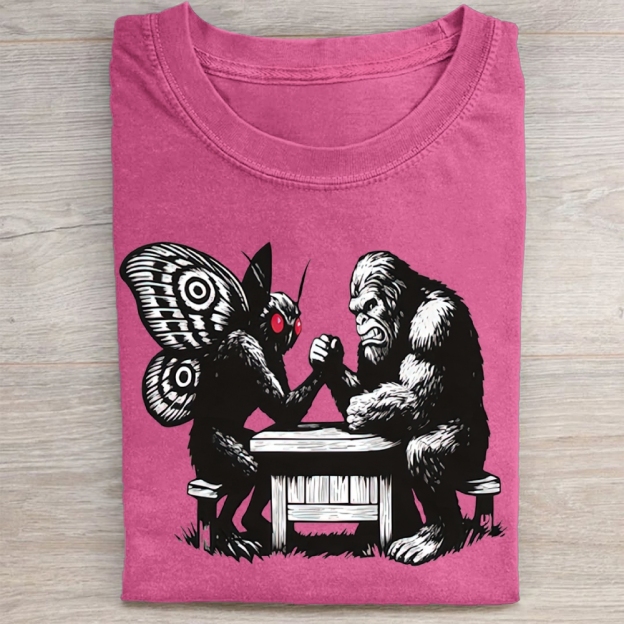 Bigfoot VS. MothmanWashed Tee 