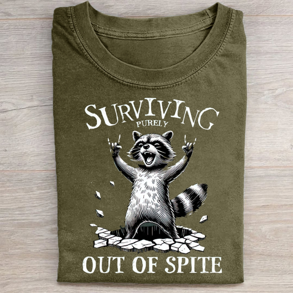 Surviving Purely Out Of Spite Washed Tee 
