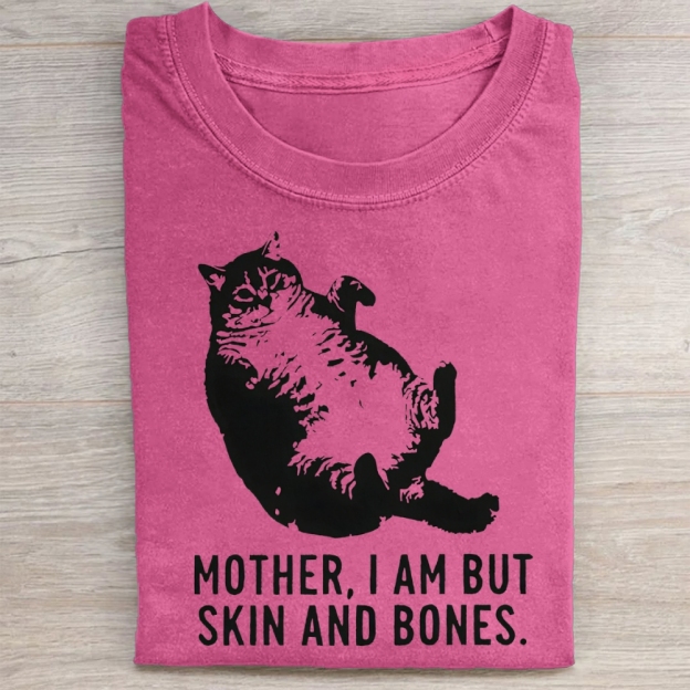 Mother.I Am Butskin And Bones Cat Washed Tee 
