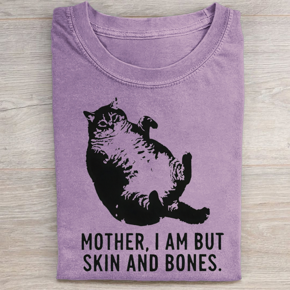 Mother.I Am Butskin And Bones Cat Washed Tee 