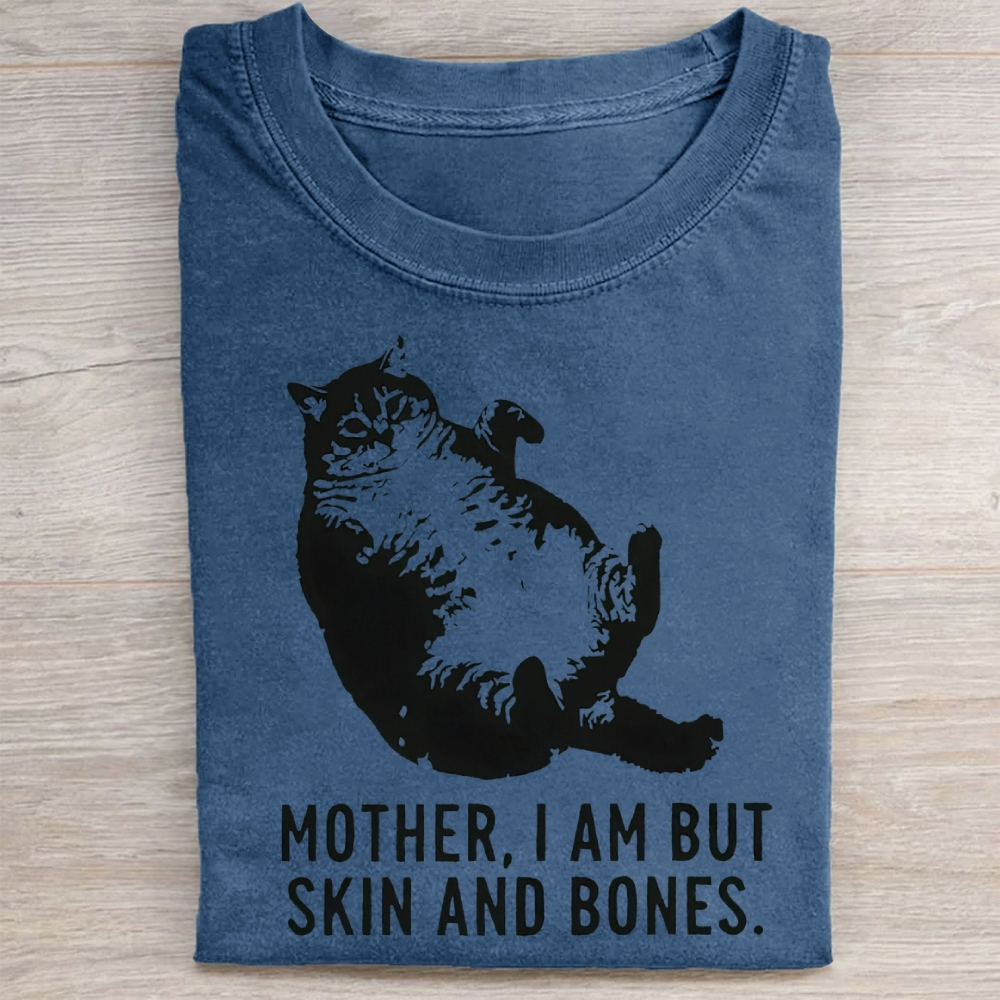 Mother.I Am Butskin And Bones Cat Washed Tee 