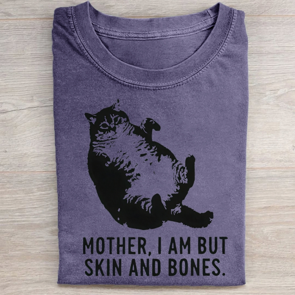 Mother.I Am Butskin And Bones Cat Washed Tee 