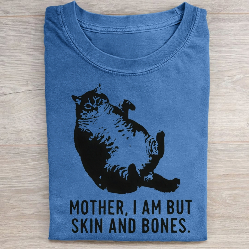Mother.I Am Butskin And Bones Cat Washed Tee 