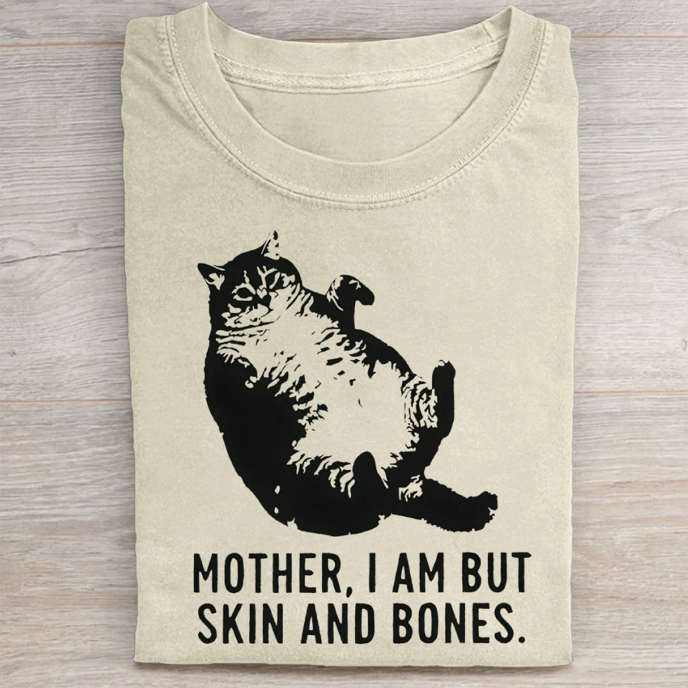Mother.I Am Butskin And Bones Cat Washed Tee 