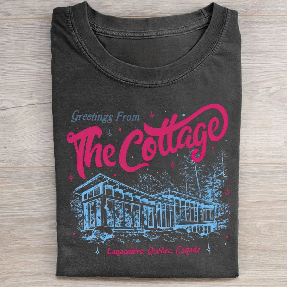 Coming To The Cottage Washed Tee