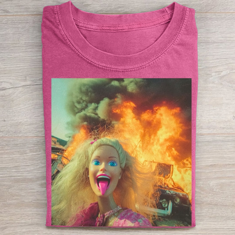 Surreal Doll & Burning Chaos Washed Tee