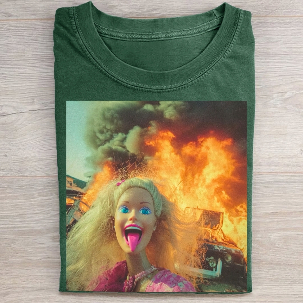 Surreal Doll & Burning Chaos Washed Tee