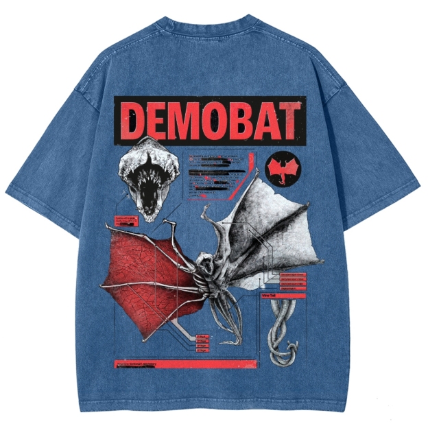 Demobat Anatomy Chart Washed T-Shirt