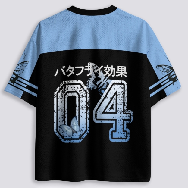 Blue Butterfly Breathable Mesh Jersey 