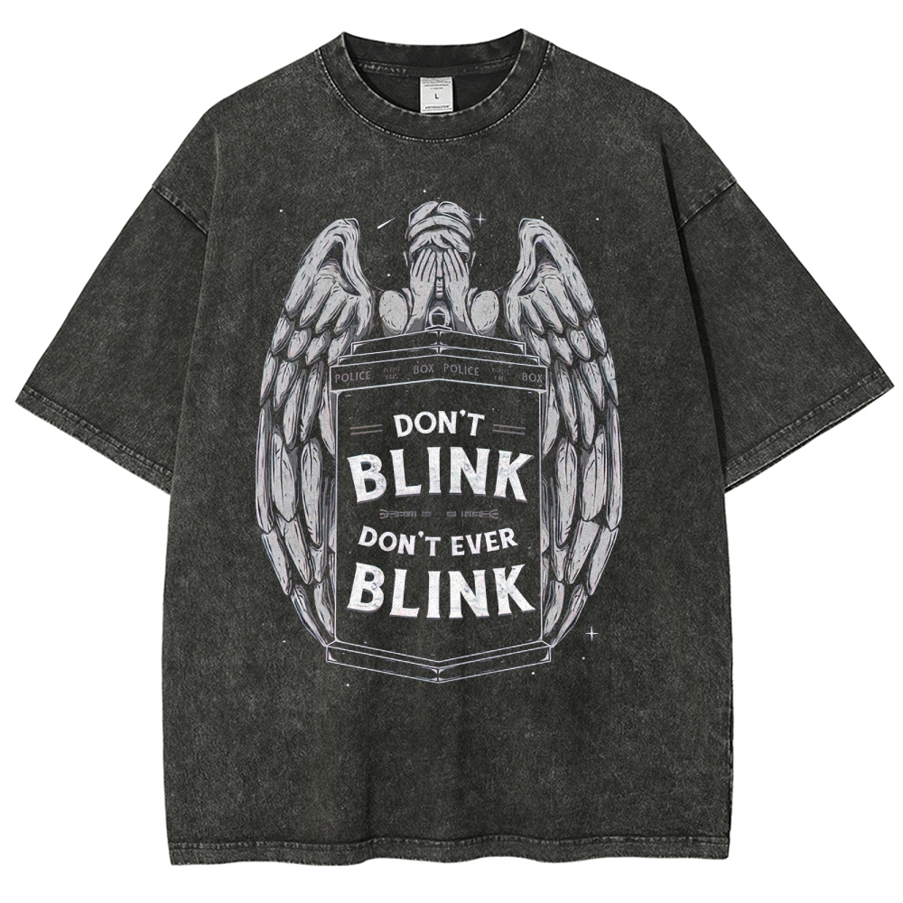 "Don't Blink" Angelic Police Box Washed T-Shirt