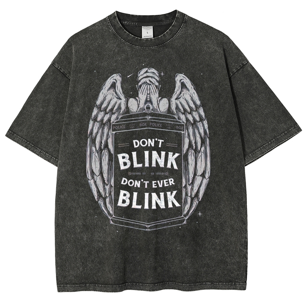 "Don't Blink" Angelic Police Box Washed T-Shirt