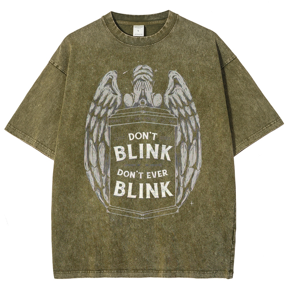 "Don't Blink" Angelic Police Box Washed T-Shirt