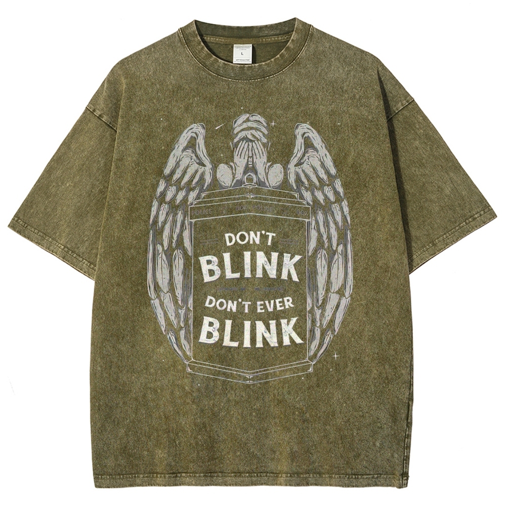 "Don't Blink" Angelic Police Box Washed T-Shirt