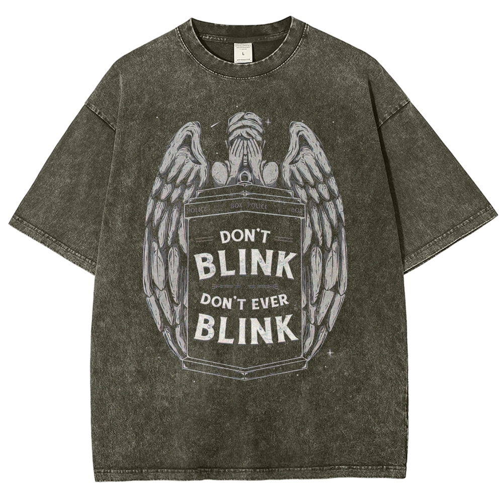 "Don't Blink" Angelic Police Box Washed T-Shirt