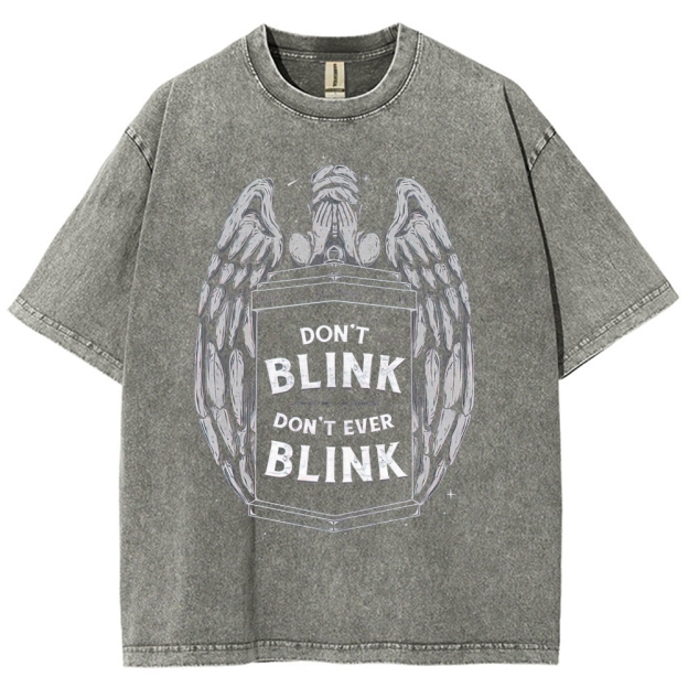 "Don't Blink" Angelic Police Box Washed T-Shirt