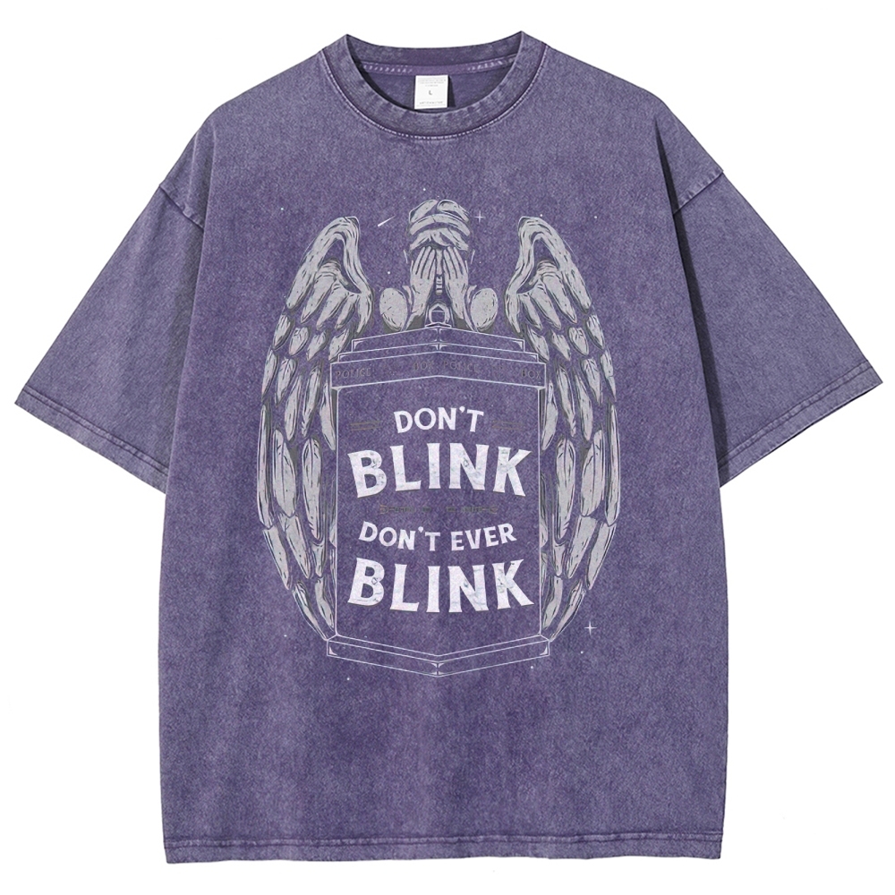 "Don't Blink" Angelic Police Box Washed T-Shirt