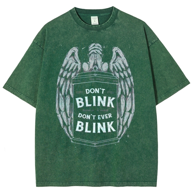 "Don't Blink" Angelic Police Box Washed T-Shirt