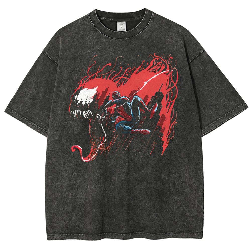 Symbiote Chase Cityscape Washed T-Shirt