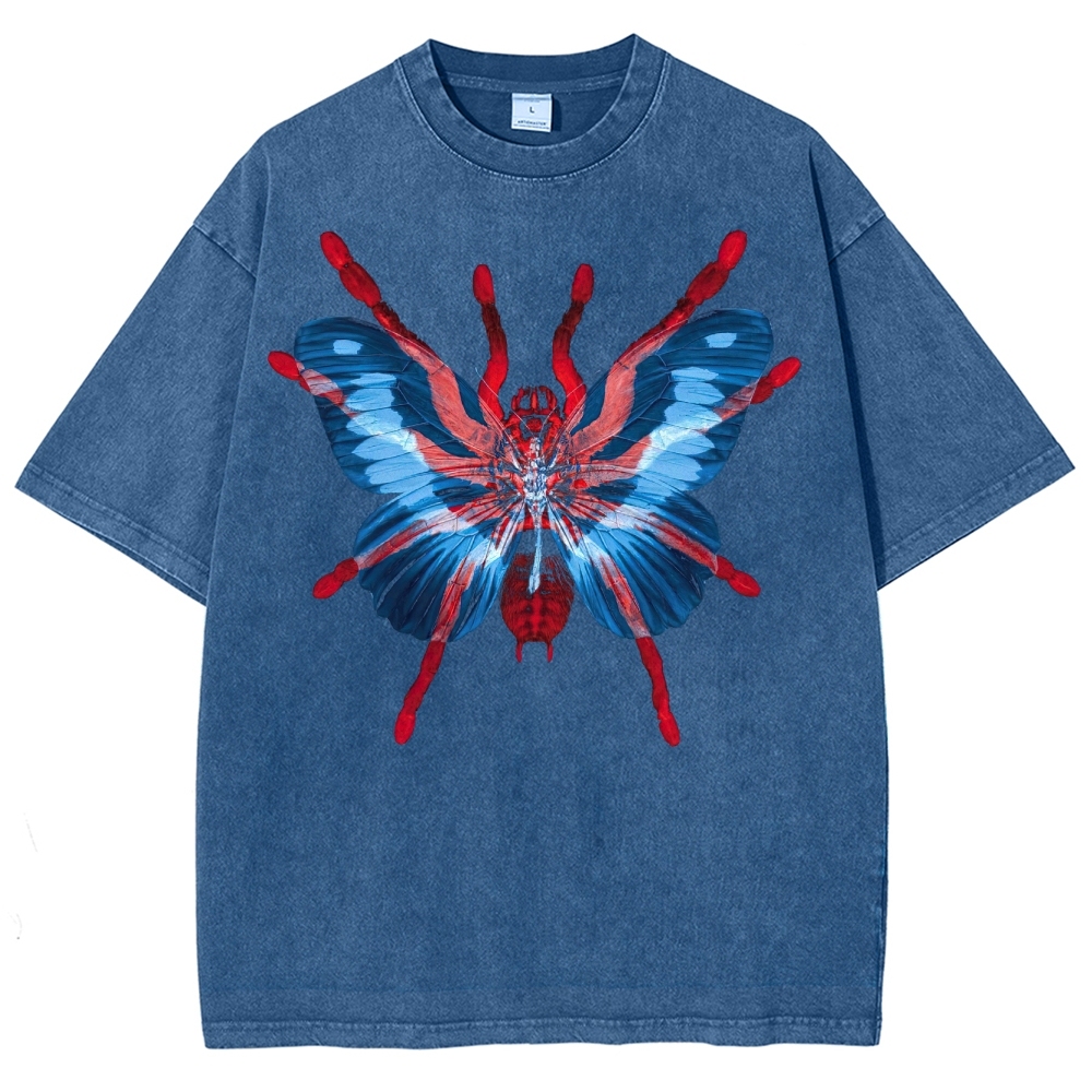 Arachnid Butterfly Hybrid Washed T-Shirt