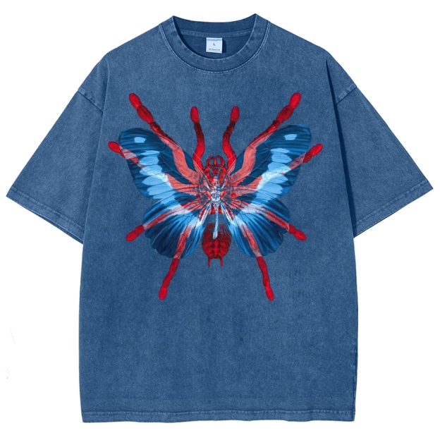 Arachnid Butterfly Hybrid Washed T-Shirt