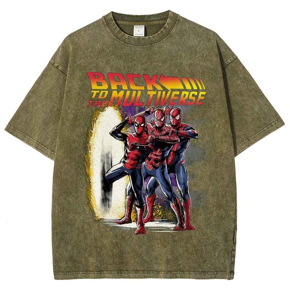 "Back to the Multiverse" Hero Trio Washed T-Shirt