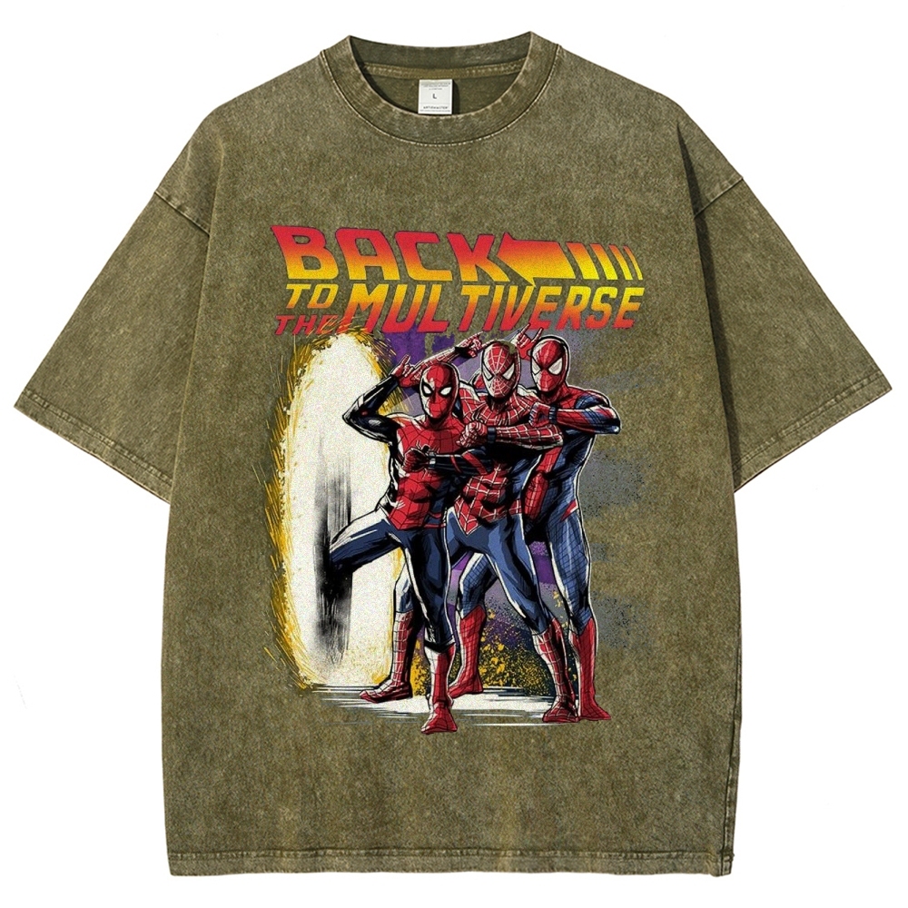 "Back to the Multiverse" Hero Trio Washed T-Shirt