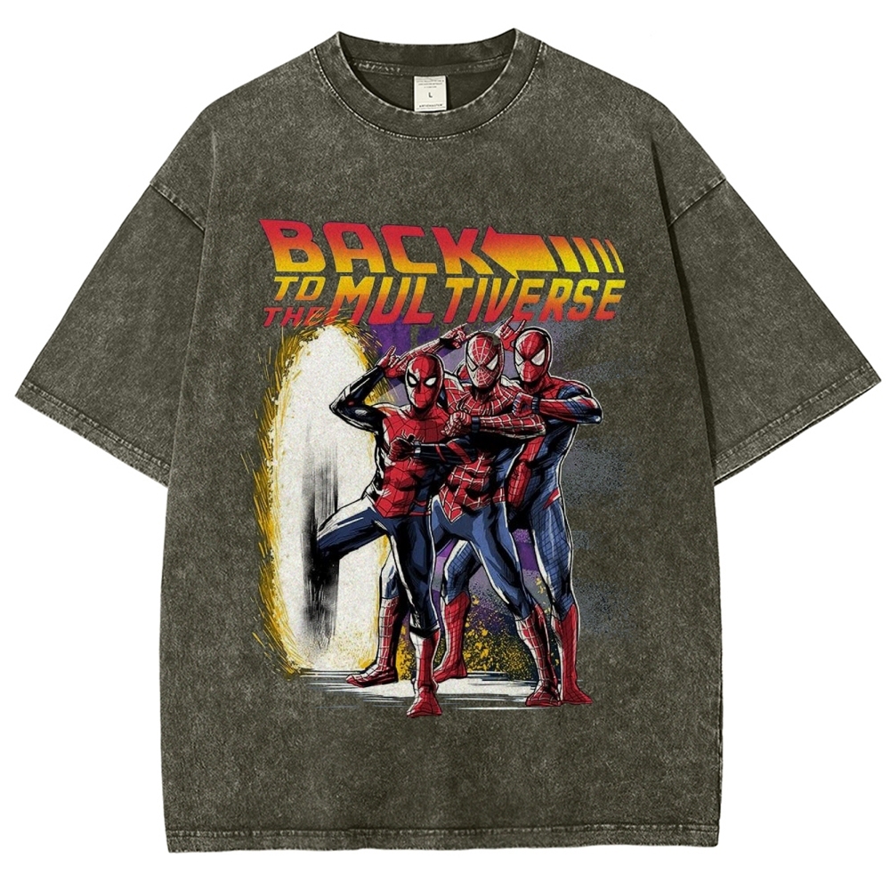 "Back to the Multiverse" Hero Trio Washed T-Shirt