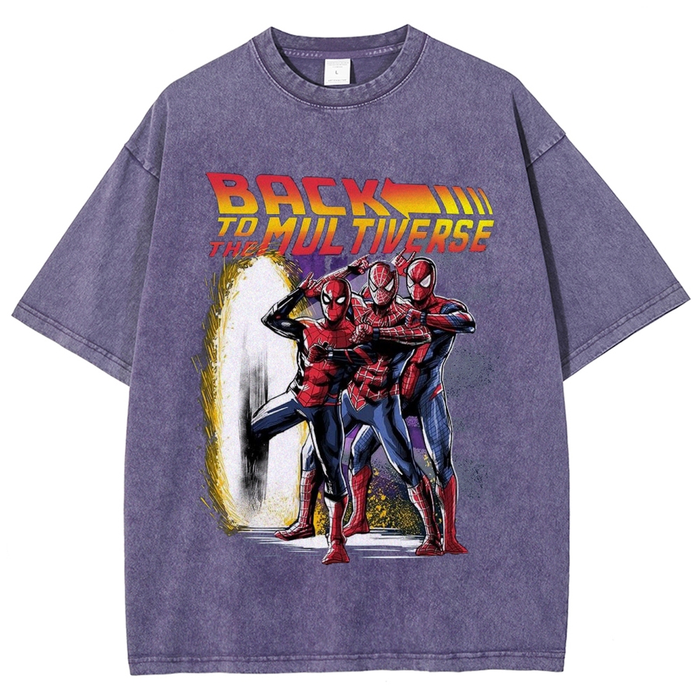 "Back to the Multiverse" Hero Trio Washed T-Shirt