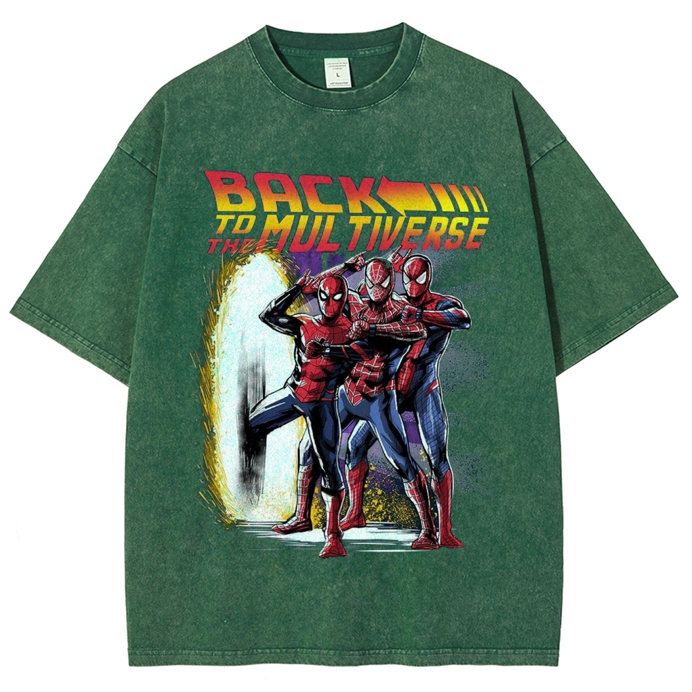 "Back to the Multiverse" Hero Trio Washed T-Shirt