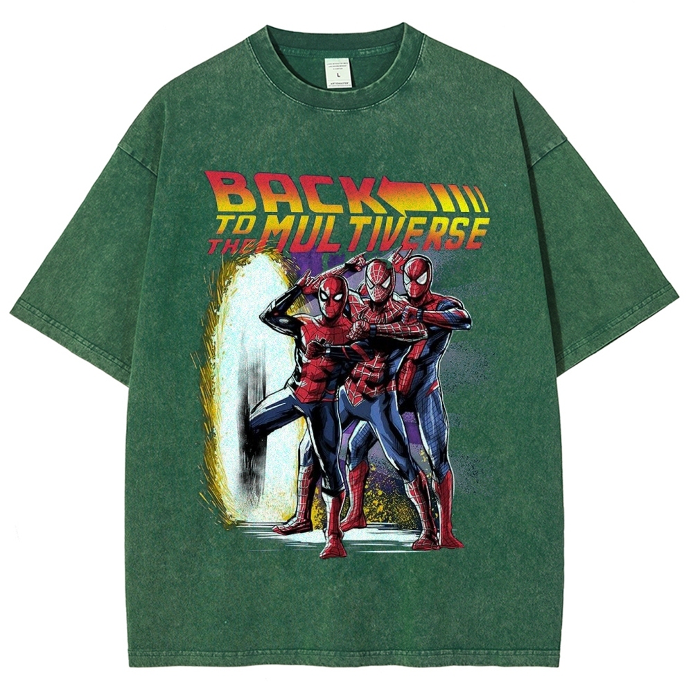 "Back to the Multiverse" Hero Trio Washed T-Shirt