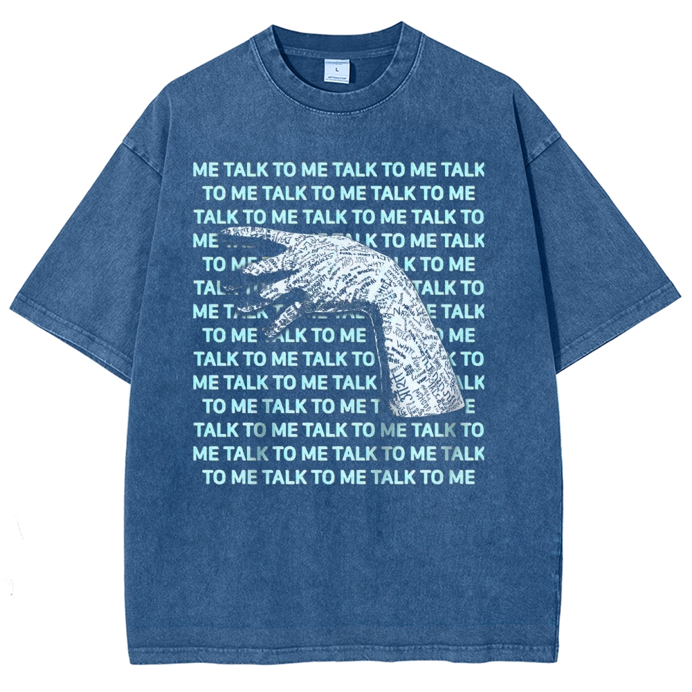Talk To Me Horror Washed T-Shirt 