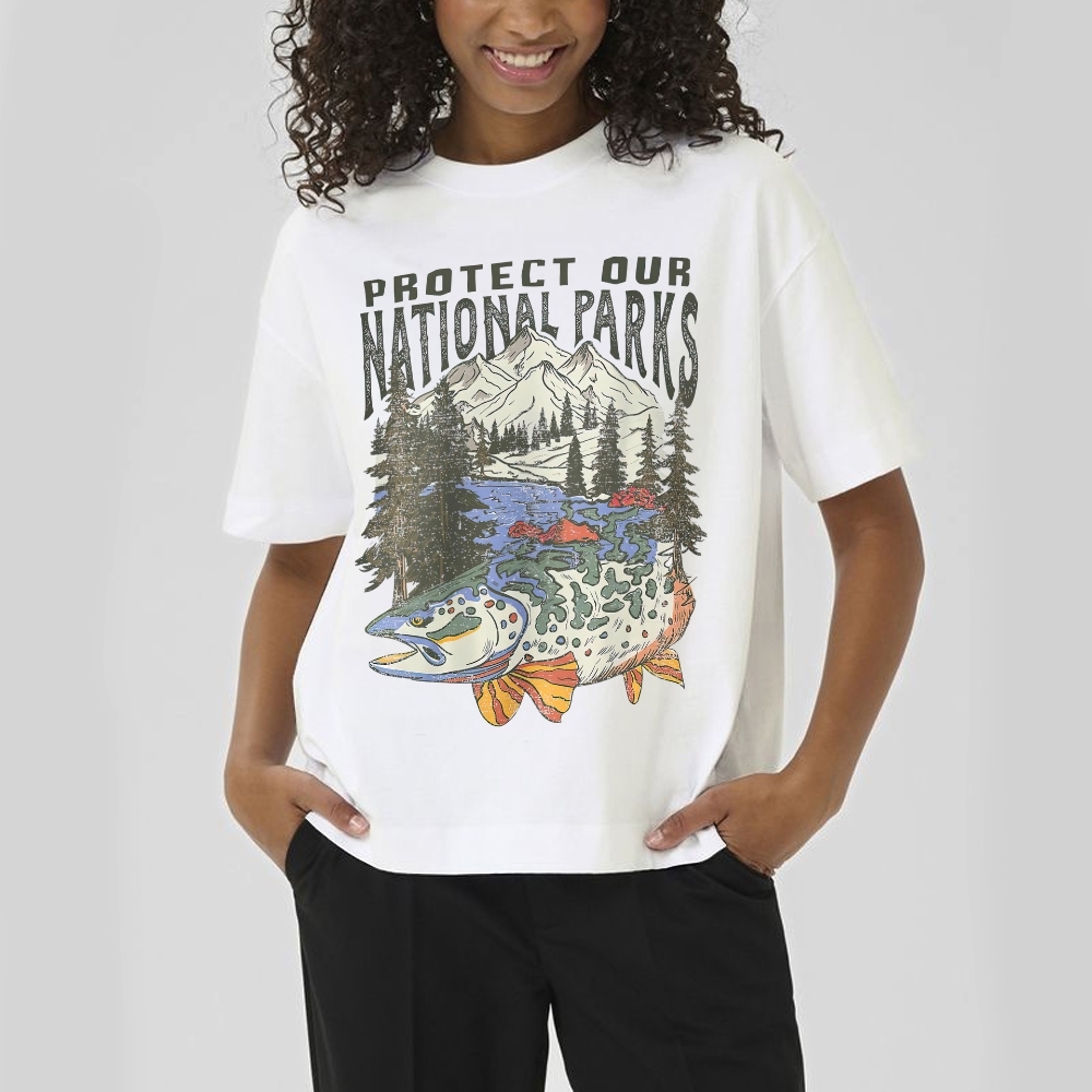 90s National Parks Cotton T-shirt 