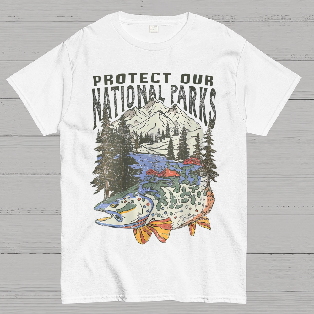 90s National Parks Cotton T-shirt 