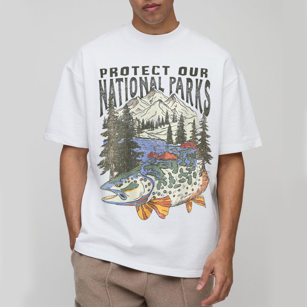 90s National Parks Cotton T-shirt 