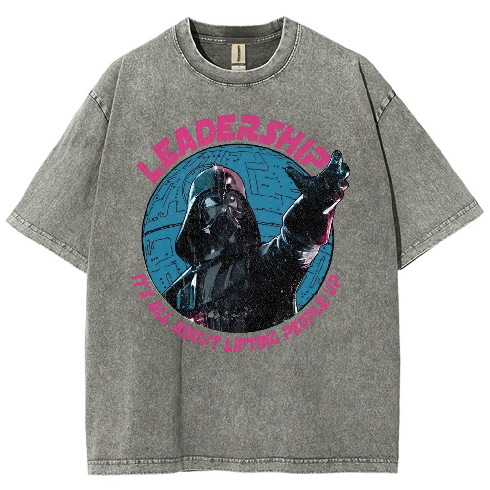 "Leadership: It's All About Lifting People Up" Sith Parody Washed T-Shirt