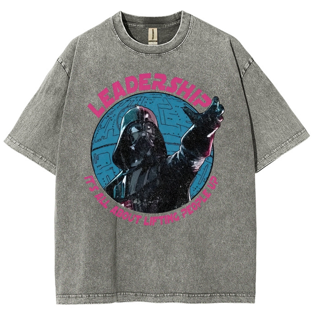 "Leadership: It's All About Lifting People Up" Sith Parody Washed T-Shirt