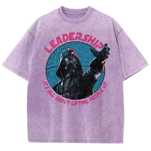 "Leadership: It's All About Lifting People Up" Sith Parody Washed T-Shirt
