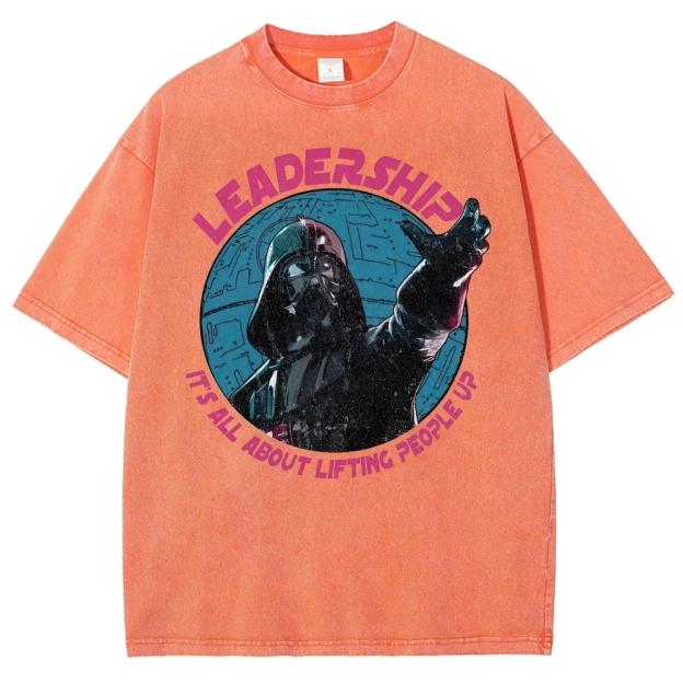 "Leadership: It's All About Lifting People Up" Sith Parody Washed T-Shirt