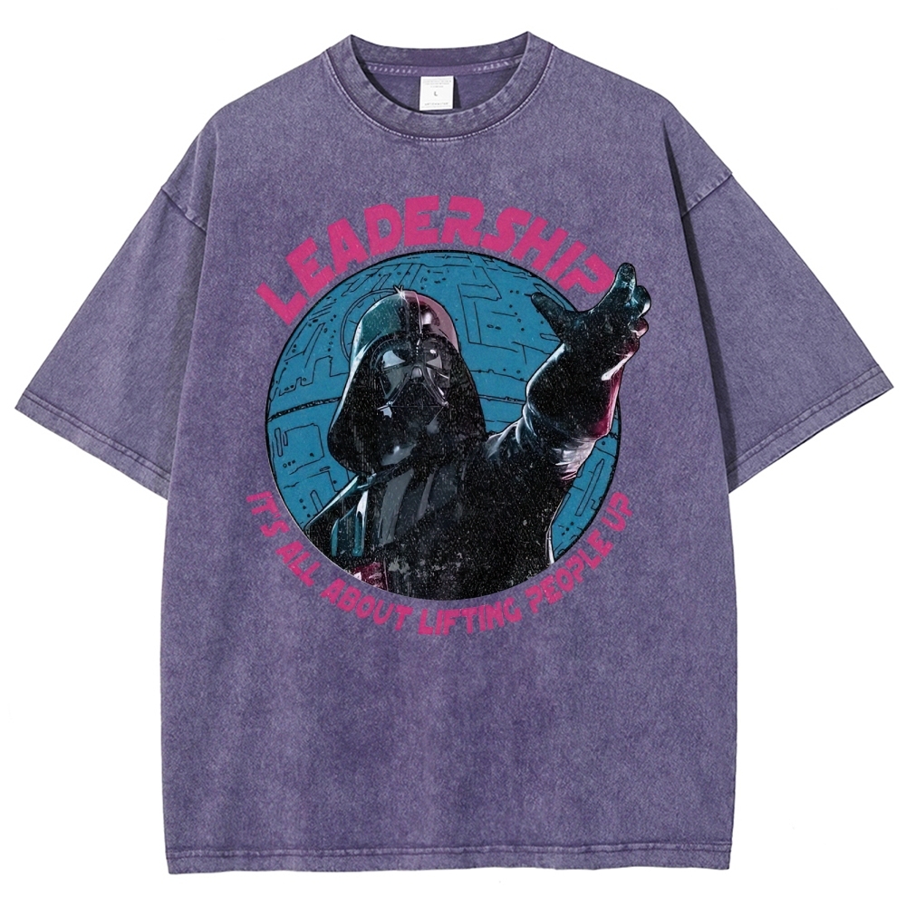 "Leadership: It's All About Lifting People Up" Sith Parody Washed T-Shirt