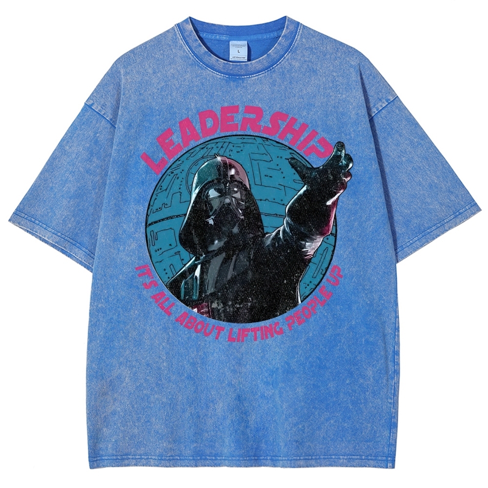 "Leadership: It's All About Lifting People Up" Sith Parody Washed T-Shirt