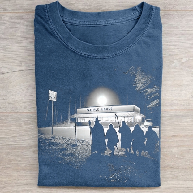 Fellowship at Waffle House Washed Tee