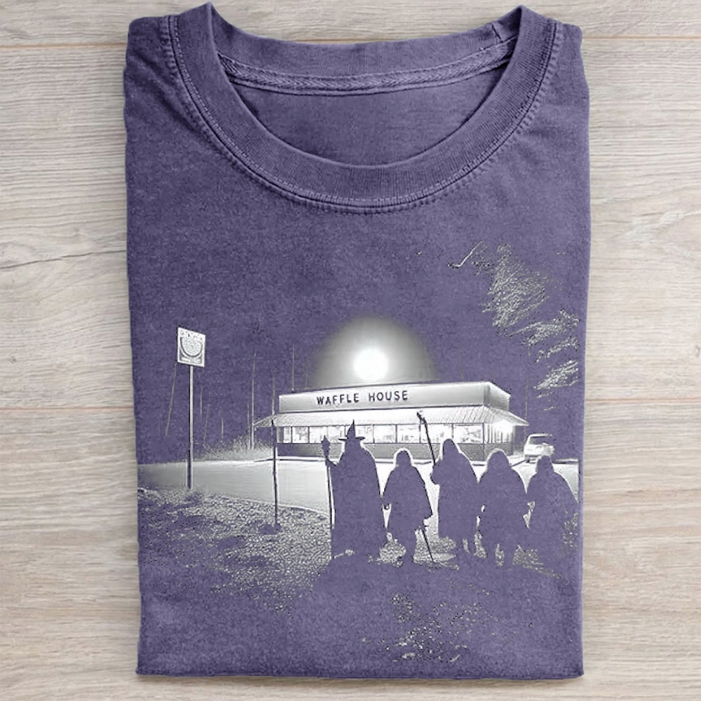 Fellowship at Waffle House Washed Tee