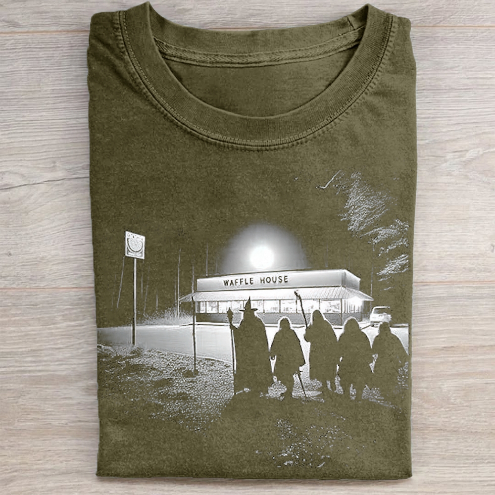 Fellowship at Waffle House Washed Tee