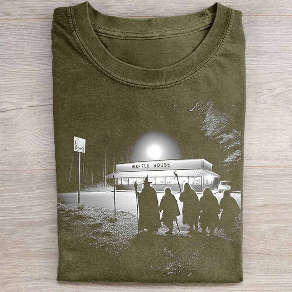 Fellowship at Waffle House Washed Tee