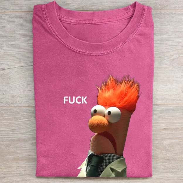 "FUCK" Beaker Meme Vintage Washed Tee