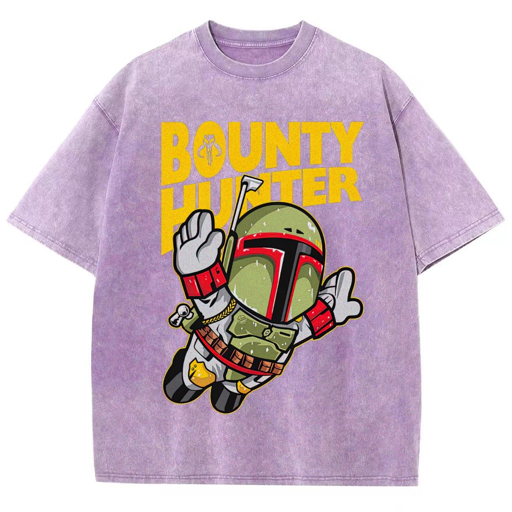 "Bounty Hunter" Space Mercenary Retro Washed T-Shirt